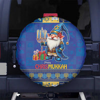 Merry Chrismukkah Spare Tire Cover With Gnome Christmas Hanukkah - Wonder Print Shop