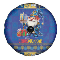 Merry Chrismukkah Spare Tire Cover With Gnome Christmas Hanukkah - Wonder Print Shop