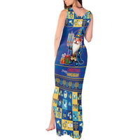 Merry Chrismukkah Tank Maxi Dress With Gnome Christmas Hanukkah - Wonder Print Shop