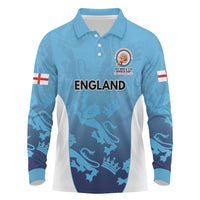 England Cricket Spirit 2026 Long Sleeve Polo Shirt World T20 Edition - Wonder Print Shop