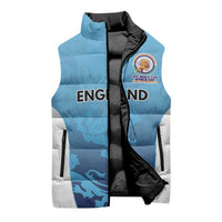 England Cricket Spirit 2026 Sleeveless Puffer Jacket World T20 Edition - Wonder Print Shop