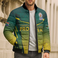 South Africa Cricket Spirit 2026 Bomber Puffer Jacket World T20 Edition - Wonder Print Shop