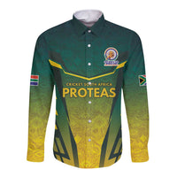 South Africa Cricket Spirit 2026 Long Sleeve Button Shirt World T20 Edition - Wonder Print Shop