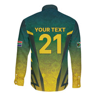 South Africa Cricket Spirit 2026 Long Sleeve Button Shirt World T20 Edition - Wonder Print Shop