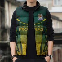 South Africa Cricket Spirit 2026 Sleeveless Puffer Jacket World T20 Edition - Wonder Print Shop