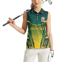 South Africa Cricket Spirit 2026 Women Sleeveless Polo Shirt World T20 Edition - Wonder Print Shop