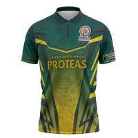 South Africa Cricket Spirit 2026 Zipper Polo Shirt World T20 Edition - Wonder Print Shop