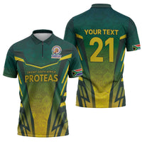 South Africa Cricket Spirit 2026 Zipper Polo Shirt World T20 Edition - Wonder Print Shop