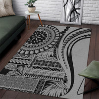 Samoa Siapo Arty Area Rug Black Style LT9 - Wonder Print Shop