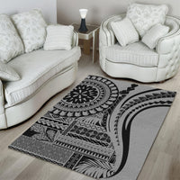 Samoa Siapo Arty Area Rug Black Style LT9 - Wonder Print Shop