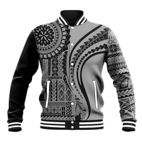 Samoa Siapo Arty Baseball Jacket Black Style LT9 - Wonder Print Shop