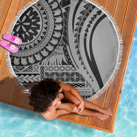 Samoa Siapo Arty Beach Blanket Black Style LT9 - Wonder Print Shop