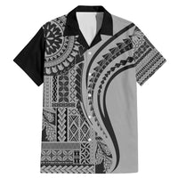Samoa Siapo Arty Family Matching Mermaid Dress and Hawaiian Shirt Black Style LT9 - Wonder Print Shop
