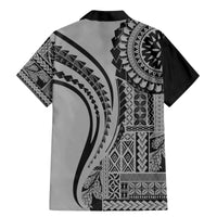 Samoa Siapo Arty Family Matching Mermaid Dress and Hawaiian Shirt Black Style LT9 - Wonder Print Shop