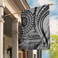 Samoa Siapo Arty Garden Flag Black Style - Wonder Print Shop