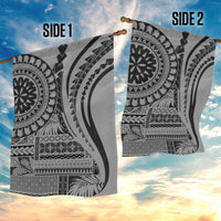 Samoa Siapo Arty Garden Flag Black Style - Wonder Print Shop
