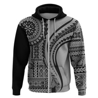 Samoa Siapo Arty Hoodie Black Style - Wonder Print Shop