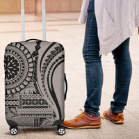 Samoa Siapo Arty Luggage Cover Black Style - Wonder Print Shop