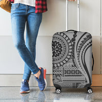 Samoa Siapo Arty Luggage Cover Black Style - Wonder Print Shop