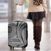 Samoa Siapo Arty Luggage Cover Black Style - Wonder Print Shop
