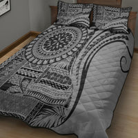 Samoa Siapo Arty Quilt Bed Set Black Style - Wonder Print Shop
