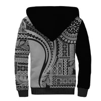 Samoa Siapo Arty Sherpa Hoodie Black Style - Wonder Print Shop