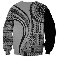 Samoa Siapo Arty Sweatshirt Black Style - Wonder Print Shop