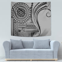 Samoa Siapo Arty Tapestry Black Style - Wonder Print Shop