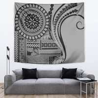 Samoa Siapo Arty Tapestry Black Style - Wonder Print Shop