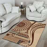 Samoa Siapo Arty Area Rug Brown Style LT9 - Wonder Print Shop