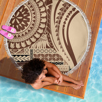 Samoa Siapo Arty Beach Blanket Brown Style LT9 - Wonder Print Shop