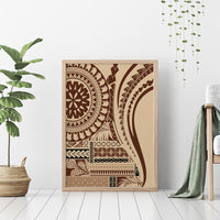 Samoa Siapo Arty Canvas Wall Art Brown Style LT9 - Wonder Print Shop