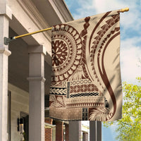 Samoa Siapo Arty Garden Flag Brown Style - Wonder Print Shop