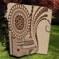 Samoa Siapo Arty Quilt Brown Style - Wonder Print Shop