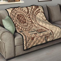 Samoa Siapo Arty Quilt Brown Style - Wonder Print Shop