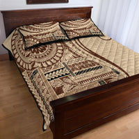 Samoa Siapo Arty Quilt Bed Set Brown Style - Wonder Print Shop