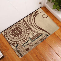 Samoa Siapo Arty Rubber Doormat Brown Style - Wonder Print Shop