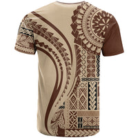 Samoa Siapo Arty T Shirt Brown Style - Wonder Print Shop