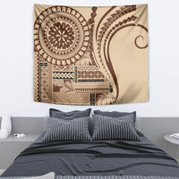 Samoa Siapo Arty Tapestry Brown Style - Wonder Print Shop