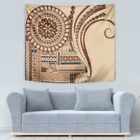 Samoa Siapo Arty Tapestry Brown Style - Wonder Print Shop