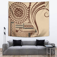 Samoa Siapo Arty Tapestry Brown Style - Wonder Print Shop