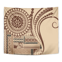 Samoa Siapo Arty Tapestry Brown Style - Wonder Print Shop