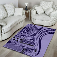 Samoa Siapo Arty Area Rug Purple Style LT9 - Wonder Print Shop