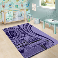 Samoa Siapo Arty Area Rug Purple Style LT9 - Wonder Print Shop