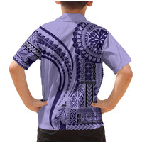 Samoa Siapo Arty Family Matching Mermaid Dress and Hawaiian Shirt Purple Style LT9 - Wonder Print Shop