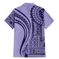 Samoa Siapo Arty Family Matching Mermaid Dress and Hawaiian Shirt Purple Style LT9 - Wonder Print Shop