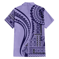 Samoa Siapo Arty Hawaiian Shirt Purple Style - Wonder Print Shop