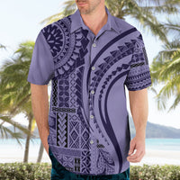Samoa Siapo Arty Hawaiian Shirt Purple Style - Wonder Print Shop