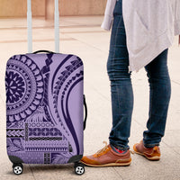 Samoa Siapo Arty Luggage Cover Purple Style - Wonder Print Shop