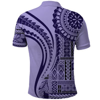 Samoa Siapo Arty Polo Shirt Purple Style - Wonder Print Shop